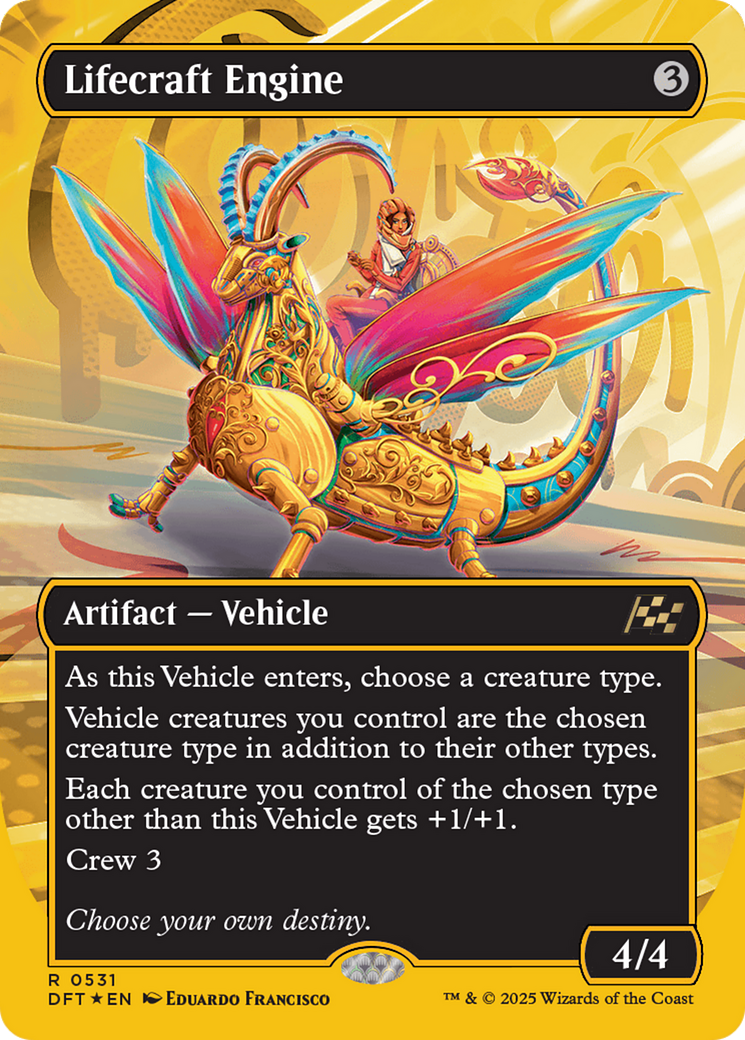 Lifecraft Engine (Borderless) (First-Place Foil) [Aetherdrift] | Gate City Games LLC