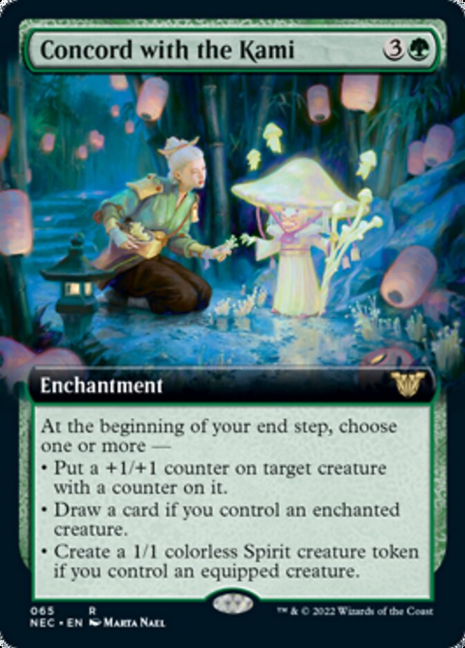 Concord with the Kami (Extended Art) [Kamigawa: Neon Dynasty Commander] | Gate City Games LLC