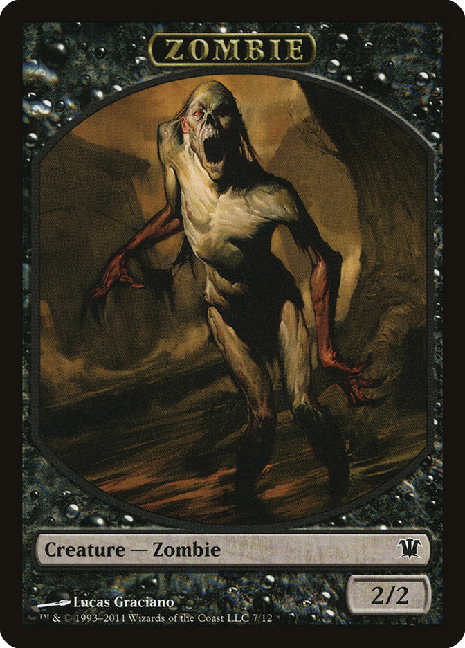 Zombie Token (7/12) [Innistrad Tokens] | Gate City Games LLC