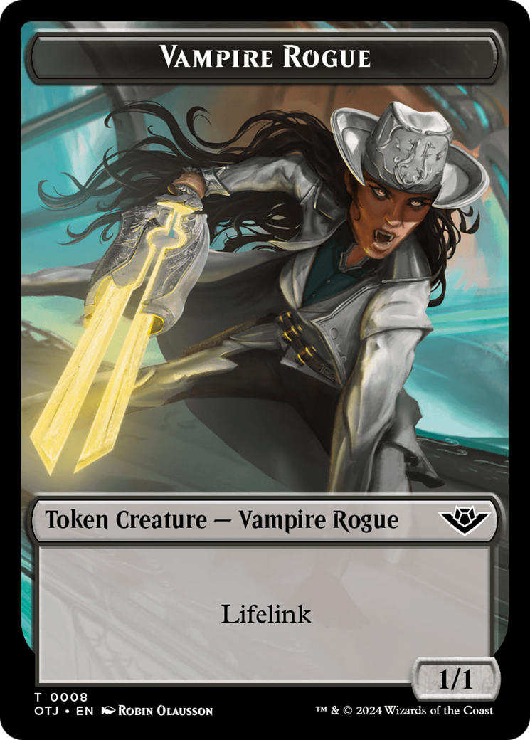 Vampire Rogue Token [Outlaws of Thunder Junction Tokens] | Gate City Games LLC