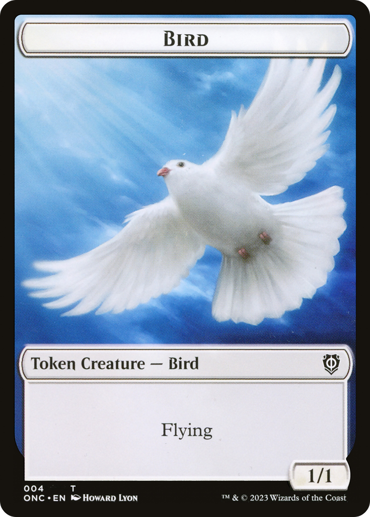 Bird // Cat Double-Sided Token [Phyrexia: All Will Be One Commander Tokens] | Gate City Games LLC