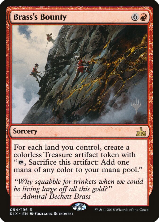 Brass's Bounty (Promo Pack) [Rivals of Ixalan Promos] | Gate City Games LLC