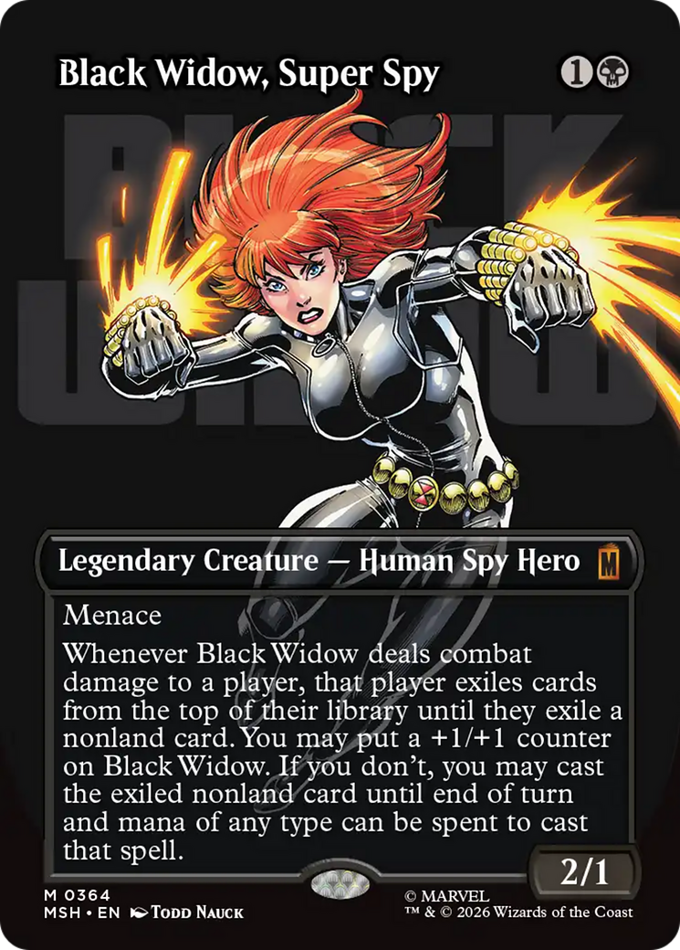 Black Widow, Super Spy (Borderless) (0364) [Marvel Super Heroes] | Gate City Games LLC