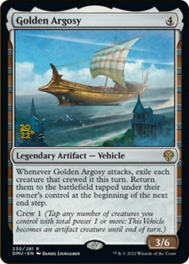 Golden Argosy [Dominaria United Prerelease Promos] | Gate City Games LLC