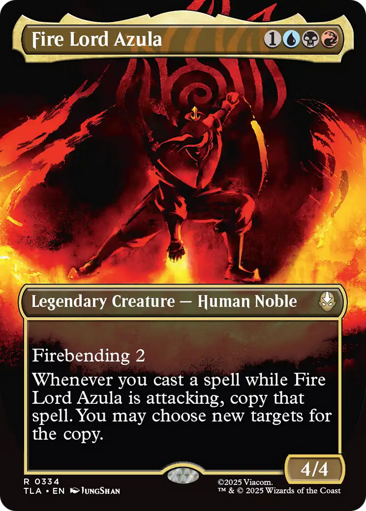 Fire Lord Azula (0334) (Borderless) [Avatar: The Last Airbender] | Gate City Games LLC