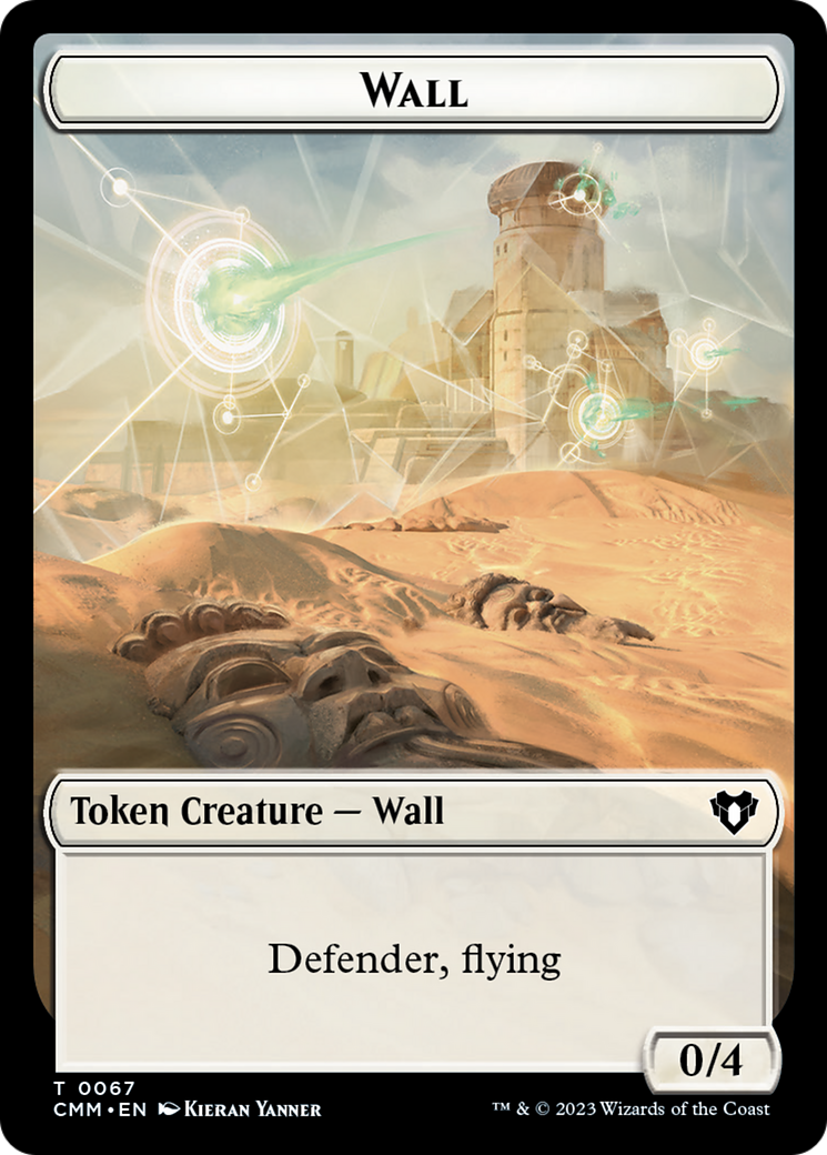 Wall // Kor Ally Double-Sided Token [Commander Masters Tokens] | Gate City Games LLC