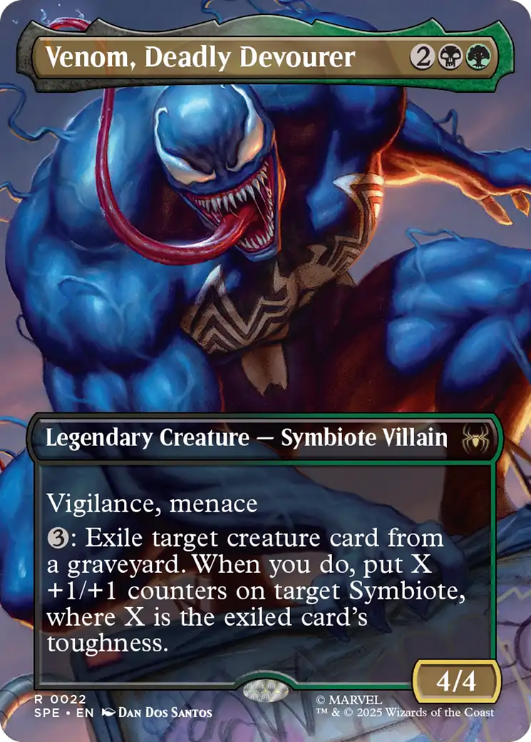 Venom, Deadly Devourer (Borderless) [Marvel's Spider-Man: Eternal-Legal] | Gate City Games LLC