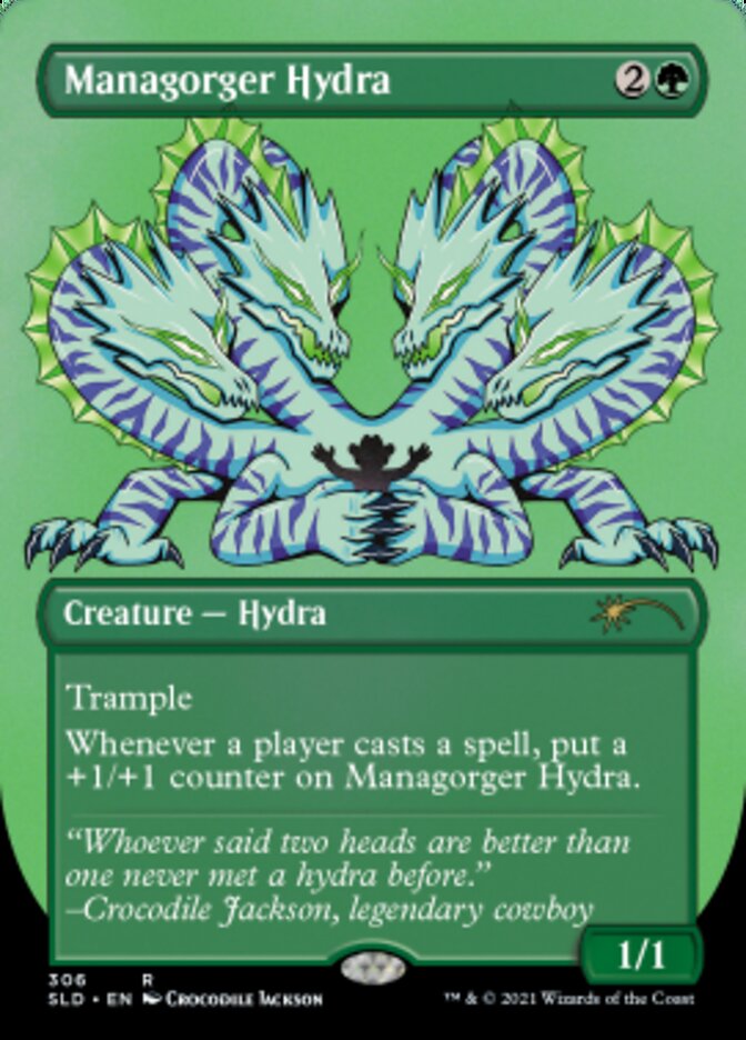 Managorger Hydra (Borderless) (Foil Etched) [Secret Lair Drop Series] | Gate City Games LLC