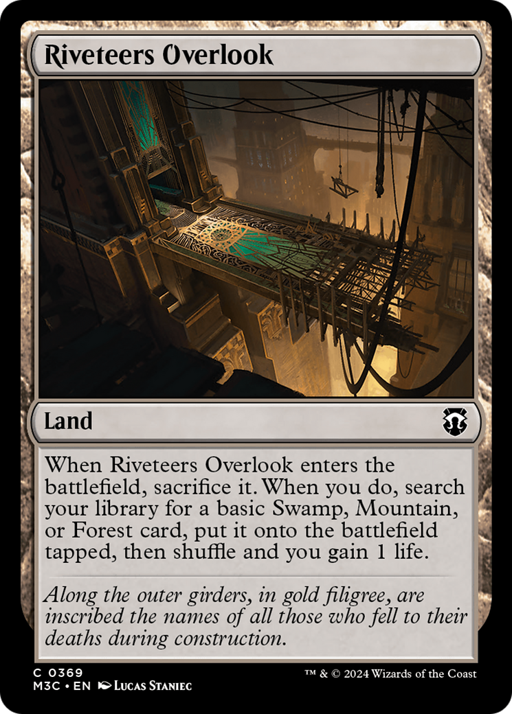 Riveteers Overlook (Ripple Foil) [Modern Horizons 3 Commander] | Gate City Games LLC