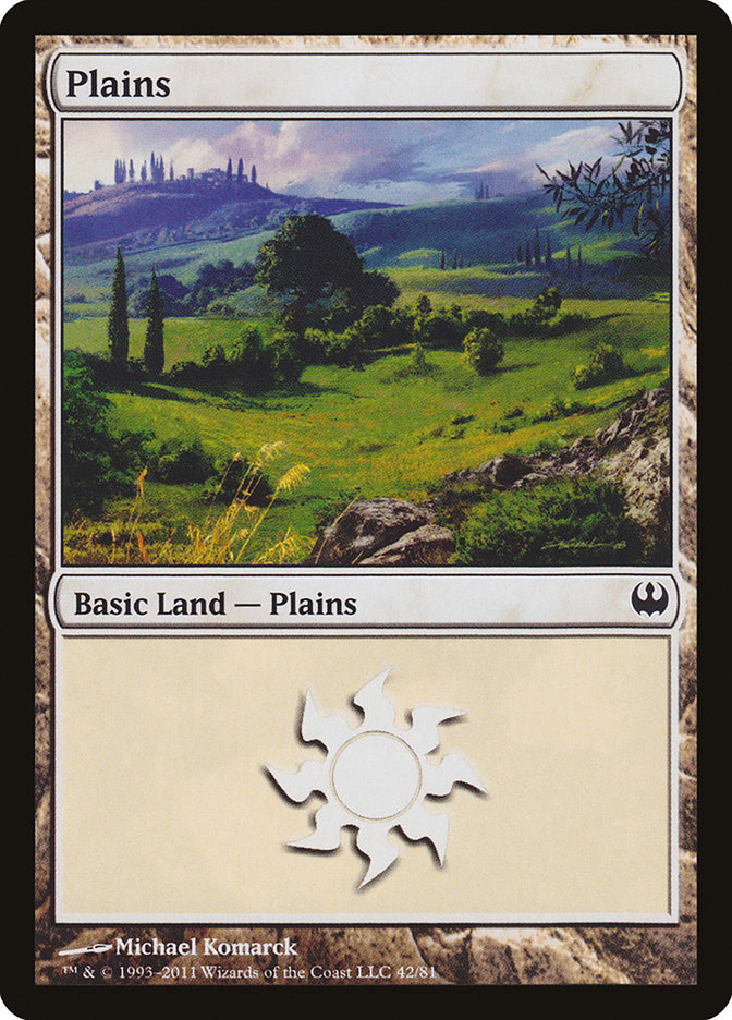 Plains (42) [Duel Decks: Knights vs. Dragons] | Gate City Games LLC