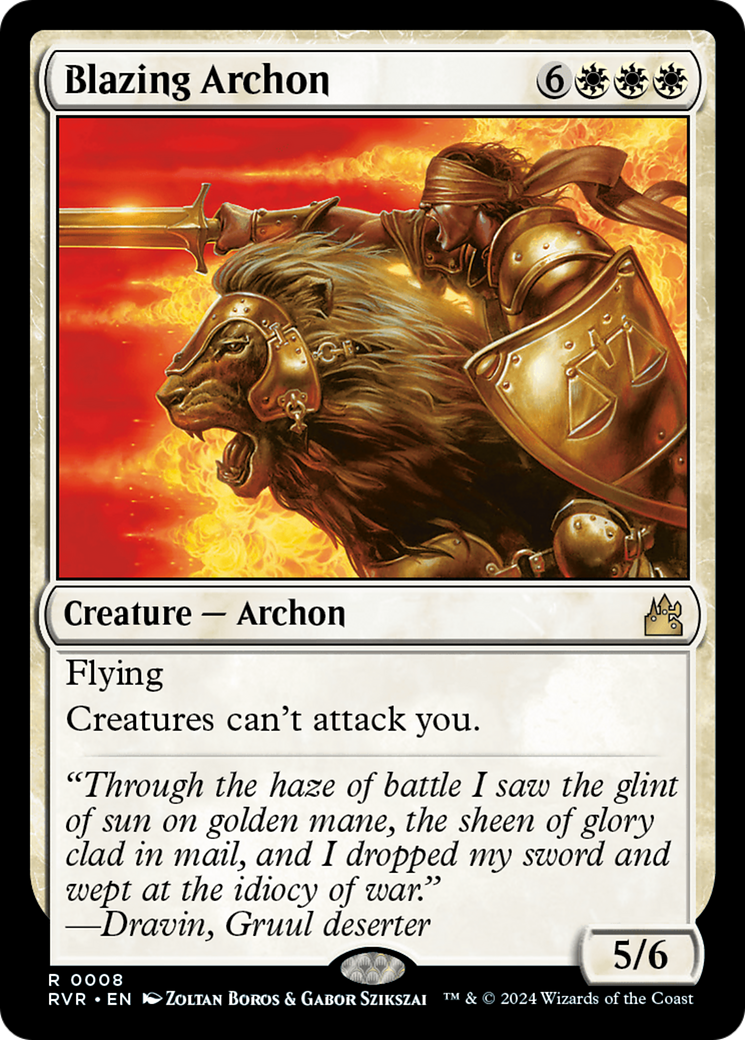 Blazing Archon [Ravnica Remastered] | Gate City Games LLC
