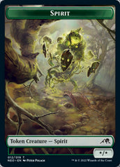 Spirit (002) // Spirit (012) Double-Sided Token [Kamigawa: Neon Dynasty Tokens] | Gate City Games LLC