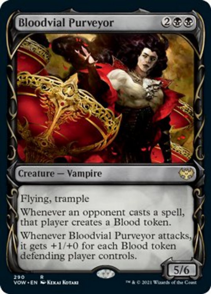 Bloodvial Purveyor (Showcase Fang Frame) [Innistrad: Crimson Vow] | Gate City Games LLC