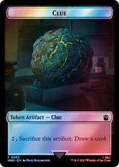 Horse // Clue (0053) Double-Sided Token (Surge Foil) [Doctor Who Tokens] | Gate City Games LLC