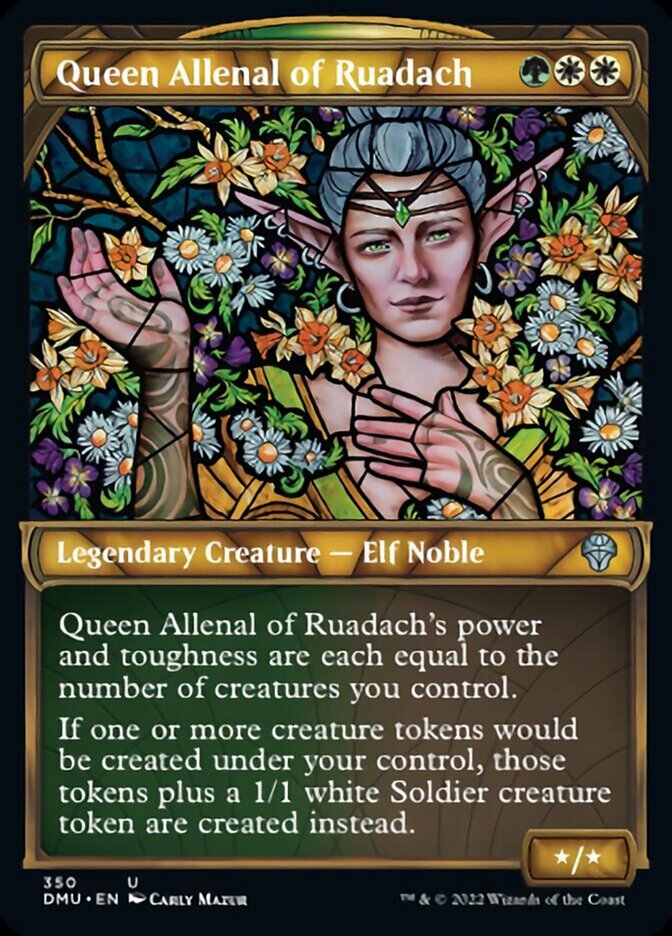 Queen Allenal of Ruadach (Showcase Textured) [Dominaria United] | Gate City Games LLC
