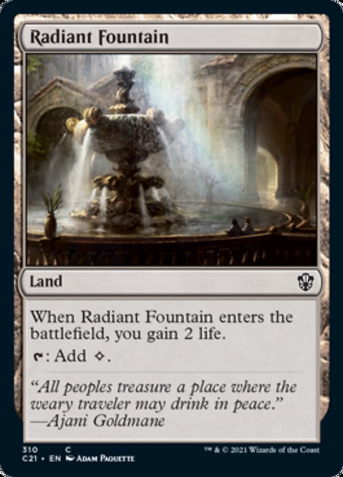Radiant Fountain [Commander 2021] | Gate City Games LLC