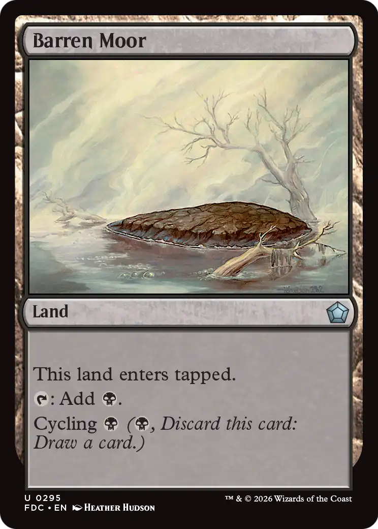 Barren Moor [Foundations Commander] | Gate City Games LLC