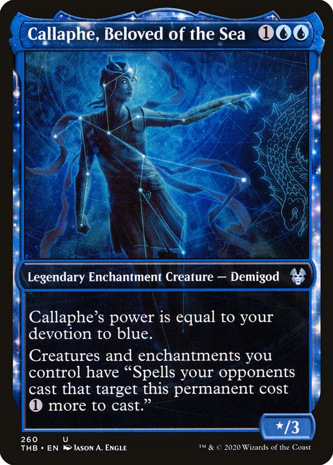 Callaphe, Beloved of the Sea (Showcase) [Theros Beyond Death] | Gate City Games LLC