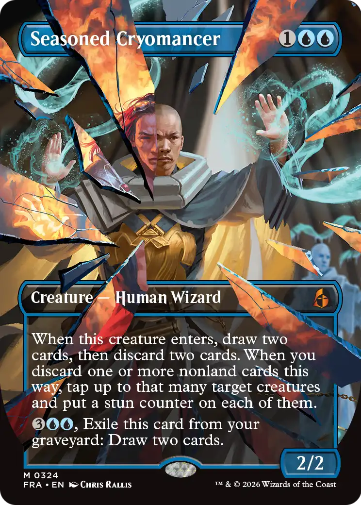 Seasoned Cryomancer (Borderless) (0324) [Reality Fracture] | Gate City Games LLC