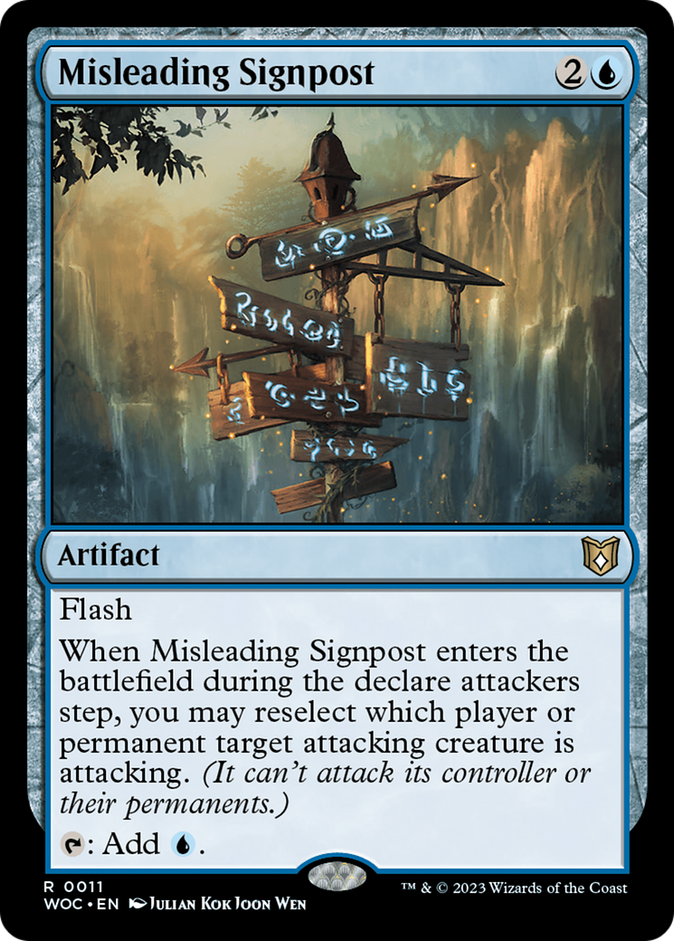 Misleading Signpost [Wilds of Eldraine Commander] | Gate City Games LLC