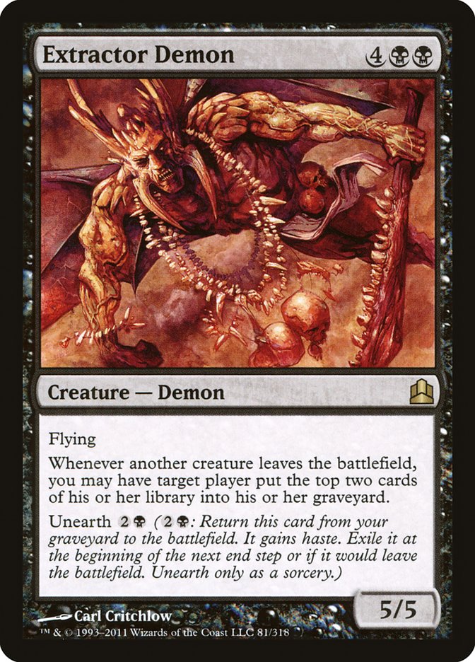 Extractor Demon [Commander 2011] | Gate City Games LLC
