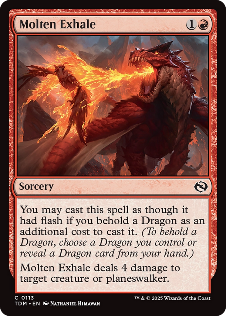 Molten Exhale [Tarkir: Dragonstorm] | Gate City Games LLC