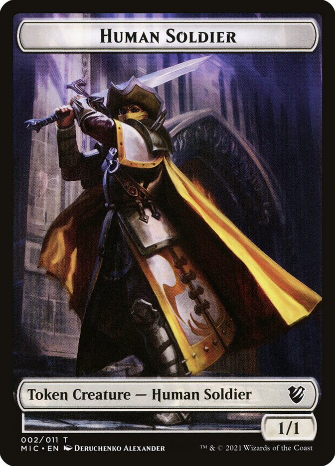 Germ // Human Soldier Double-Sided Token [Double Masters Tokens] | Gate City Games LLC