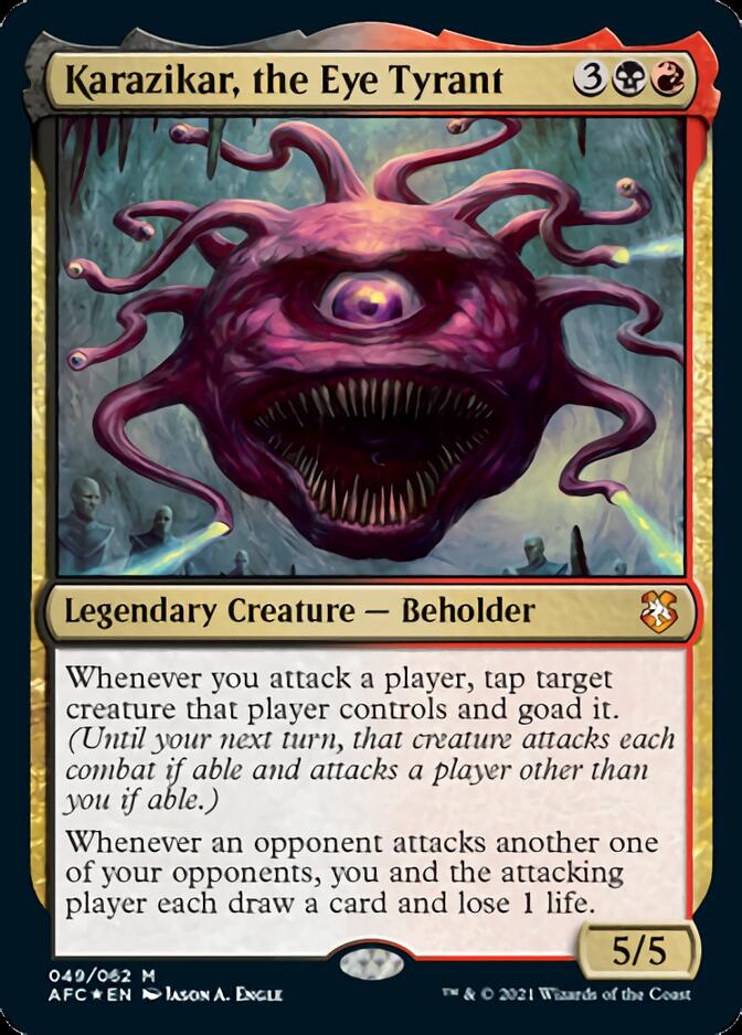 Karazikar, the Eye Tyrant [Dungeons & Dragons: Adventures in the Forgotten Realms Commander] | Gate City Games LLC