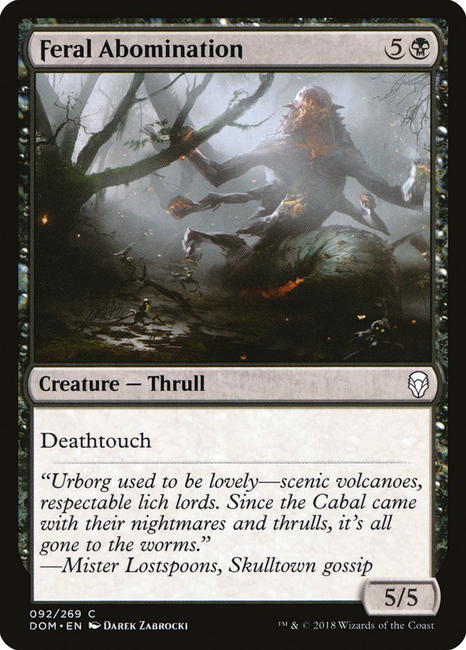 Feral Abomination [Dominaria] | Gate City Games LLC