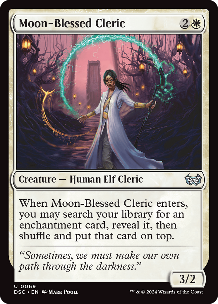 Moon-Blessed Cleric [Duskmourn: House of Horror Commander] | Gate City Games LLC