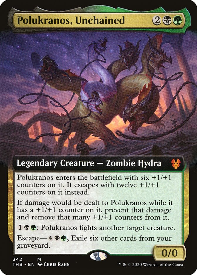 Polukranos, Unchained (Extended Art) [Theros Beyond Death] | Gate City Games LLC