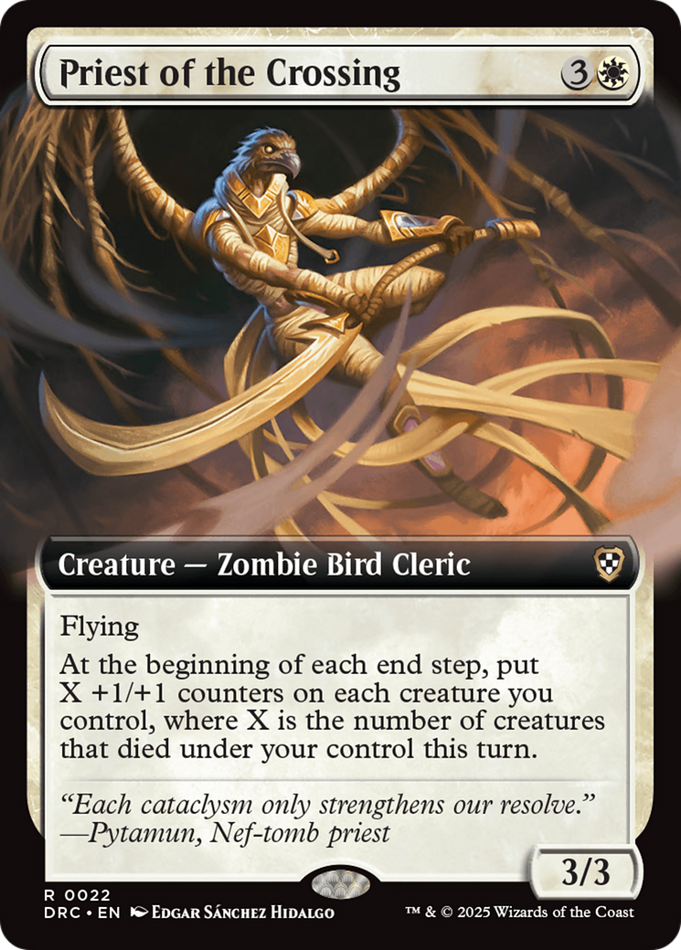 Priest of the Crossing (Extended Art) [Aetherdrift Commander] | Gate City Games LLC