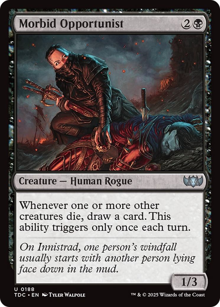 Morbid Opportunist [Tarkir: Dragonstorm Commander] | Gate City Games LLC