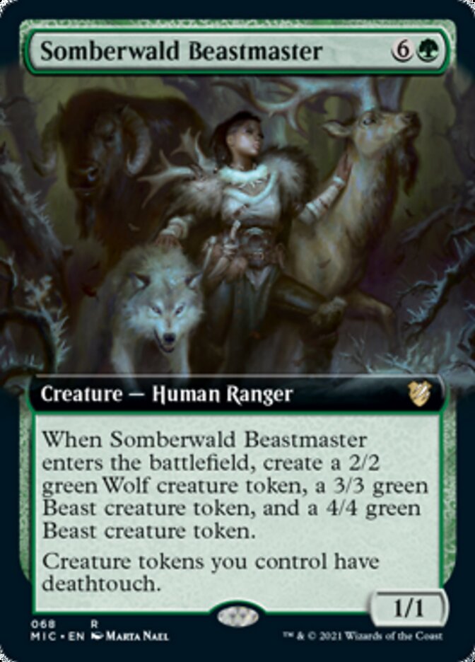 Somberwald Beastmaster (Extended Art) [Innistrad: Midnight Hunt Commander] | Gate City Games LLC