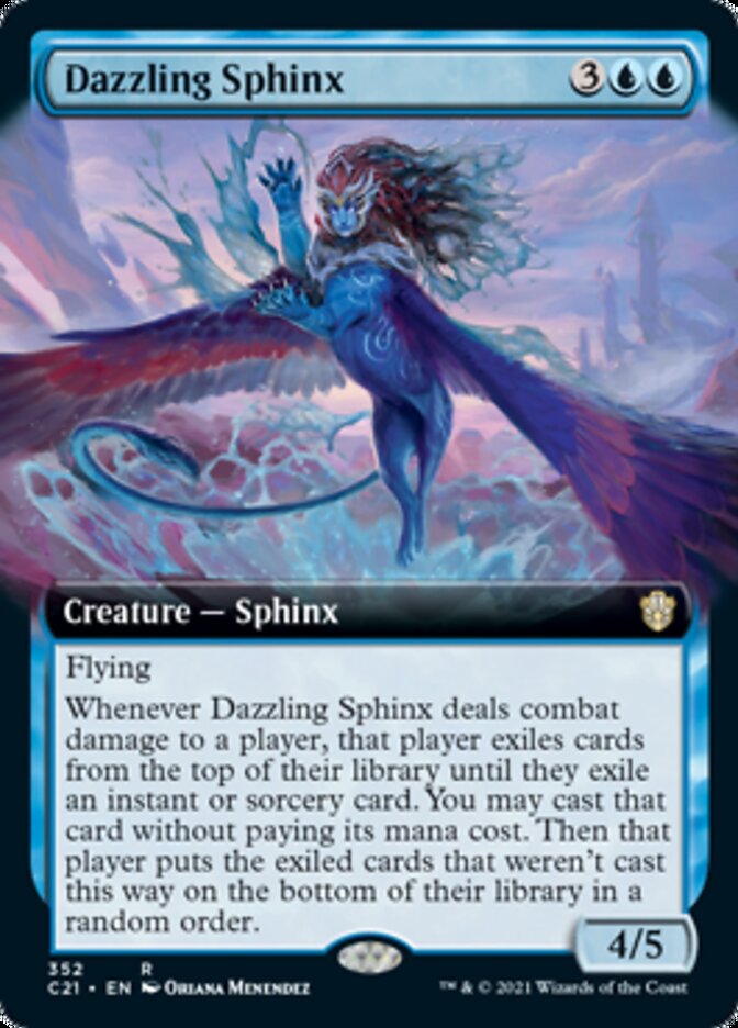Dazzling Sphinx (Extended Art) [Commander 2021] | Gate City Games LLC