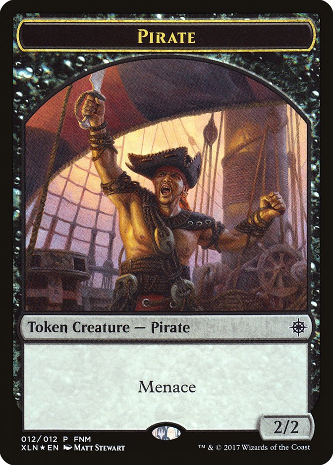 Pirate // Treasure Double-Sided Token [Friday Night Magic 2017] | Gate City Games LLC