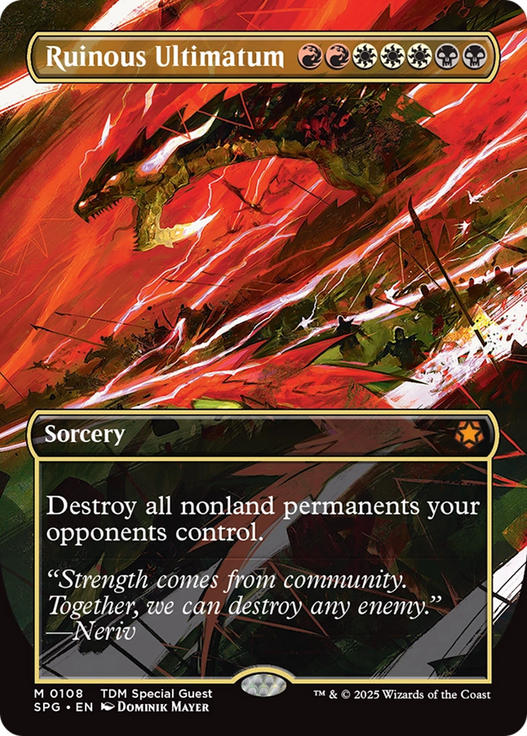 Ruinous Ultimatum (Borderless) [Tarkir: Dragonstorm Special Guests] | Gate City Games LLC