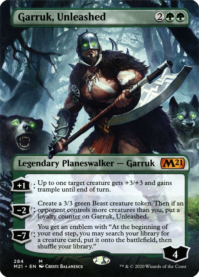 Garruk, Unleashed (Borderless) [Core Set 2021] | Gate City Games LLC