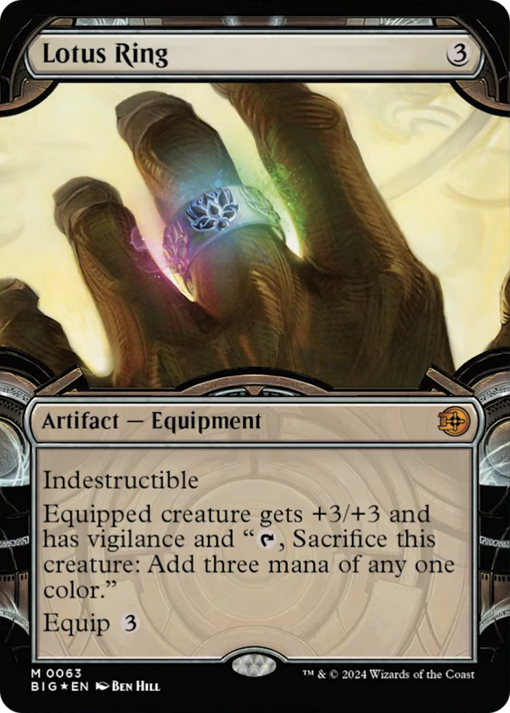 Lotus Ring (Showcase) (Raised Foil) [Outlaws of Thunder Junction: The Big Score] | Gate City Games LLC