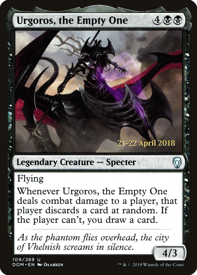 Urgoros, the Empty One [Dominaria Prerelease Promos] | Gate City Games LLC