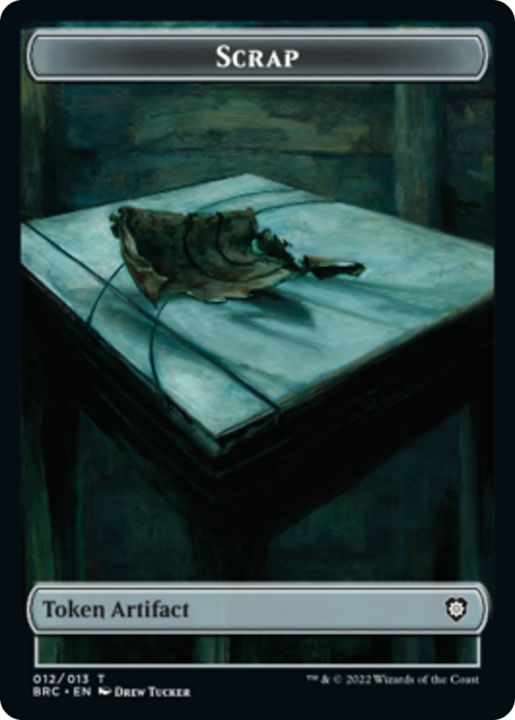 Scrap // Phyrexian Myr Double-Sided Token [The Brothers' War Commander Tokens] | Gate City Games LLC
