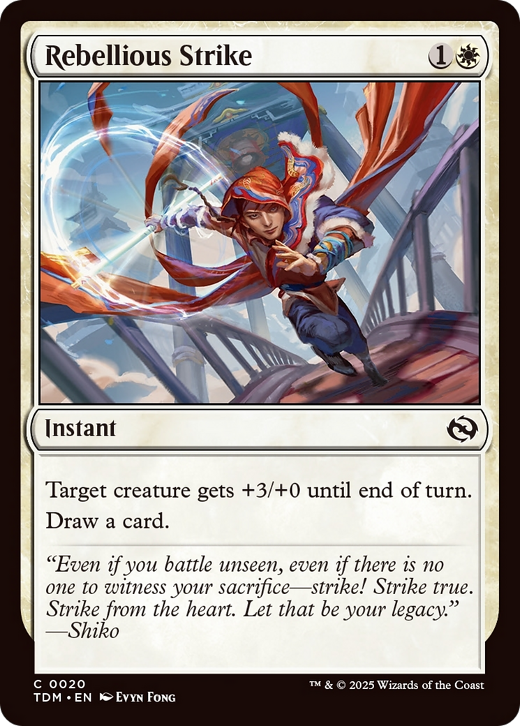 Rebellious Strike [Tarkir: Dragonstorm] | Gate City Games LLC