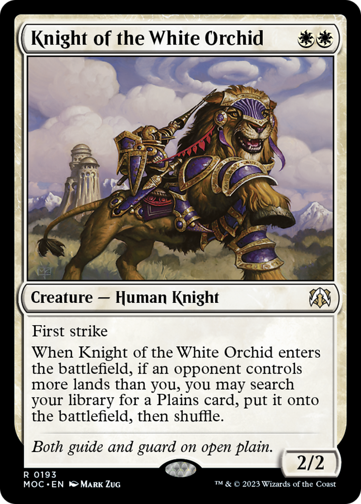 Knight of the White Orchid [March of the Machine Commander] | Gate City Games LLC