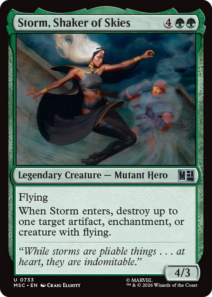Storm, Shaker of Skies [Marvel Super Heroes Commander] | Gate City Games LLC