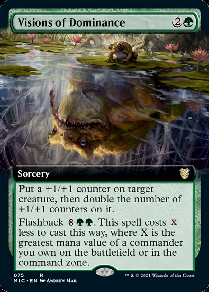 Visions of Dominance (Extended Art) [Innistrad: Midnight Hunt Commander] | Gate City Games LLC