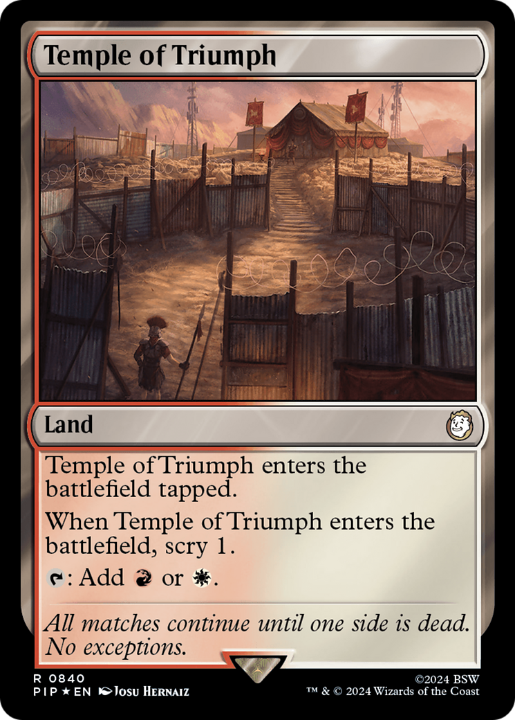 Temple of Triumph (Surge Foil) [Fallout] | Gate City Games LLC