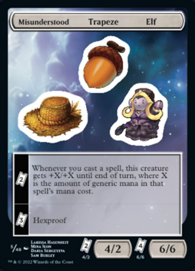 Misunderstood Trapeze Elf [Unfinity Stickers] | Gate City Games LLC