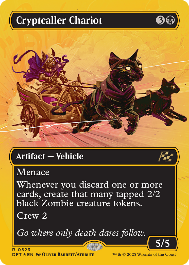 Cryptcaller Chariot (Borderless) (First-Place Foil) [Aetherdrift] | Gate City Games LLC