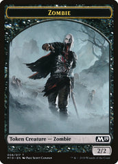 Knight // Zombie Double-Sided Token (Game Night) [Core Set 2019 Tokens] | Gate City Games LLC