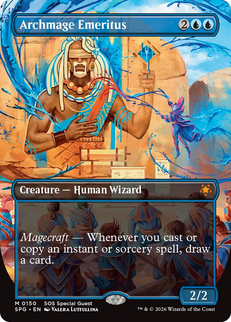 Archmage Emeritus (Borderless) [Secrets of Strixhaven Special Guests] | Gate City Games LLC